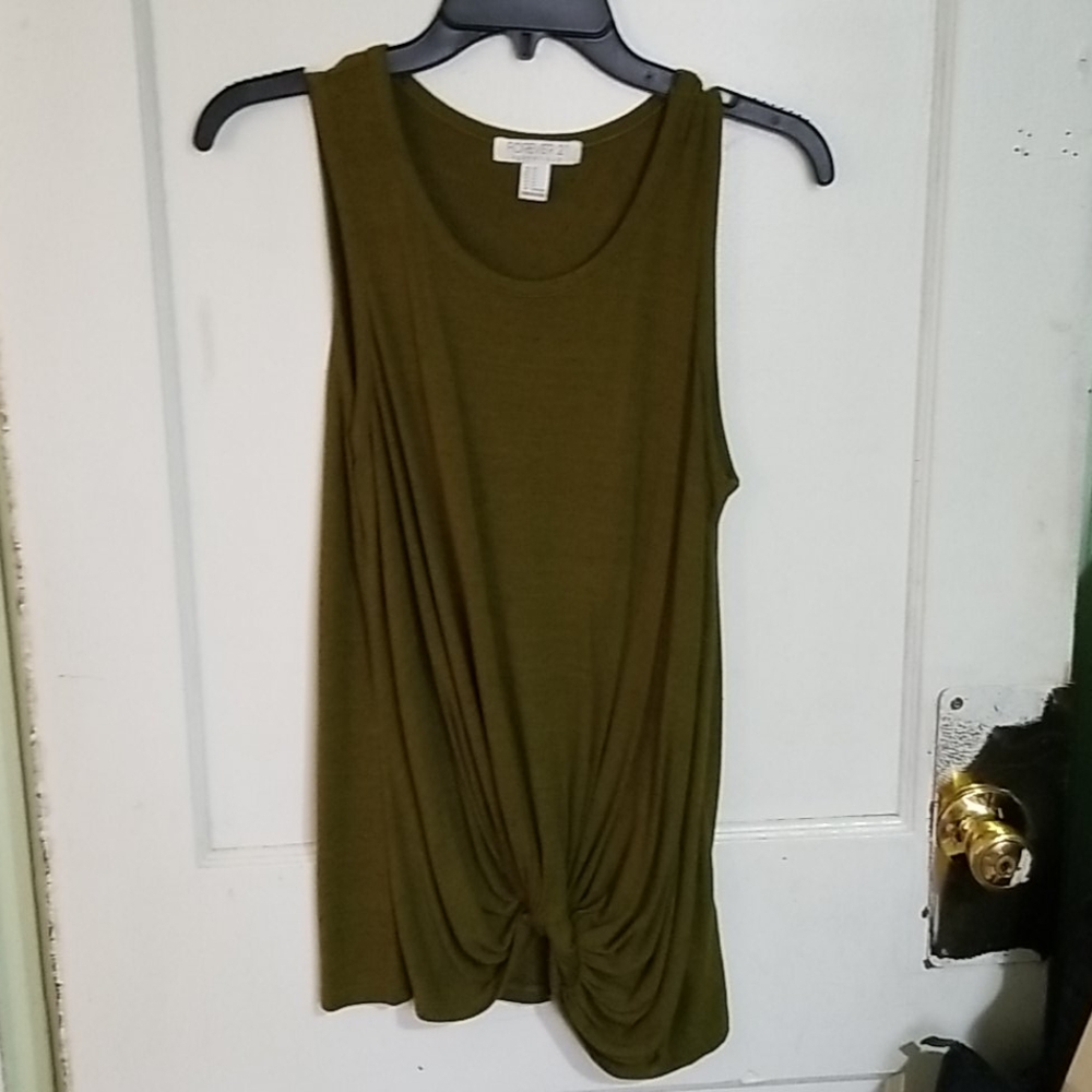 Olive green tank top shirt